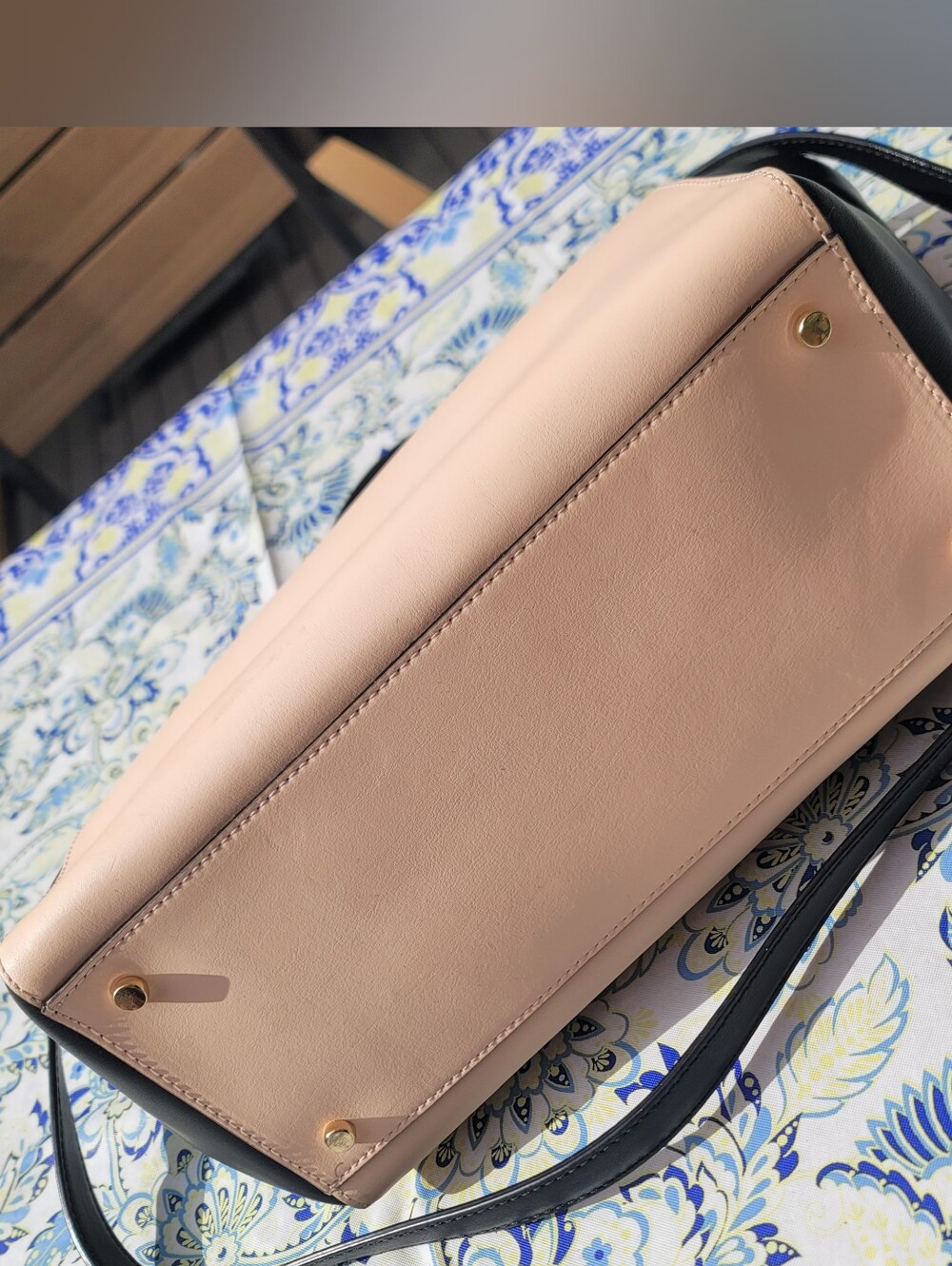 Kate Spade Magnolia Way Large Leather Colorblock Satchel With Strap - Picture 6 of 16